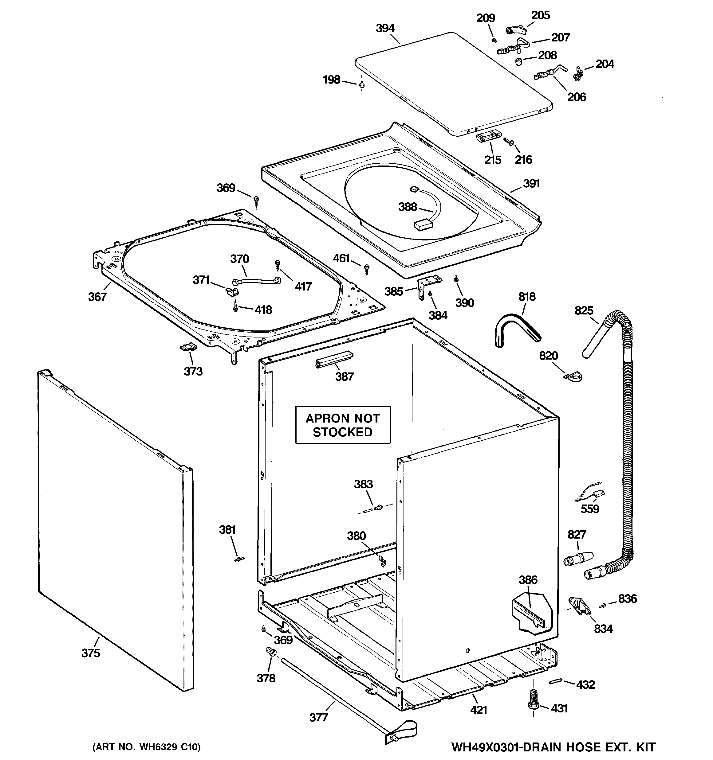 Cabinet, cover & front panel