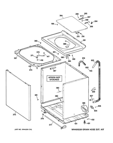 Cabinet, cover & front panel