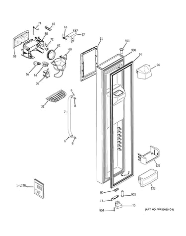 Freezer door