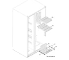 GE GSHF6PHXBEWW freezer shelves diagram