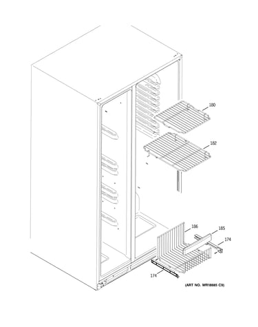 Freezer shelves
