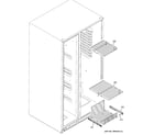 GE GSHL5KGXBCLS freezer shelves diagram