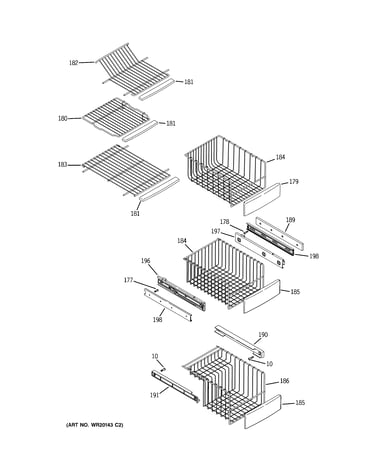 Freezer shelves