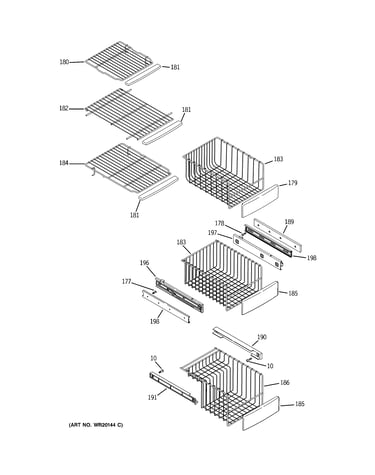 Freezer shelves