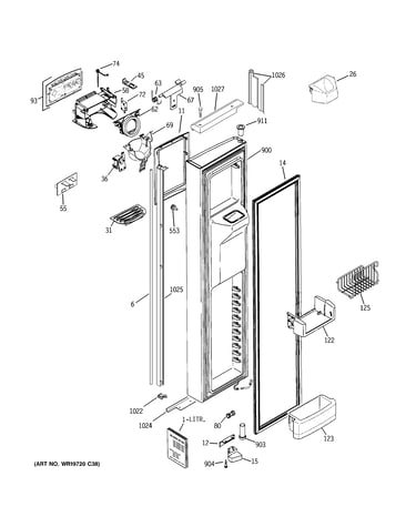 Freezer door