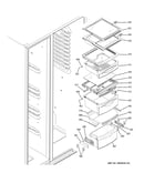 Fresh food shelves