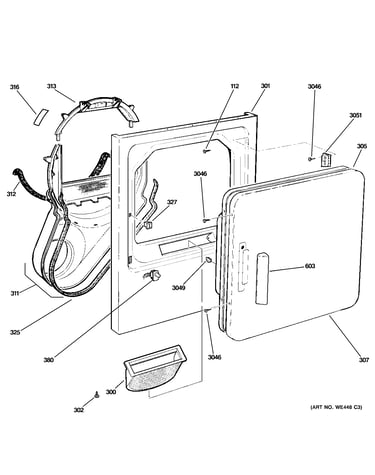 Front panel & door
