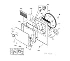 GE DCCH43EF1WW front panel & door diagram