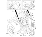 GE DCCH43EF1WW cabinet & drum diagram