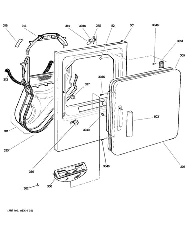 Front panel & door