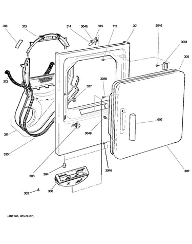 Front panel & door
