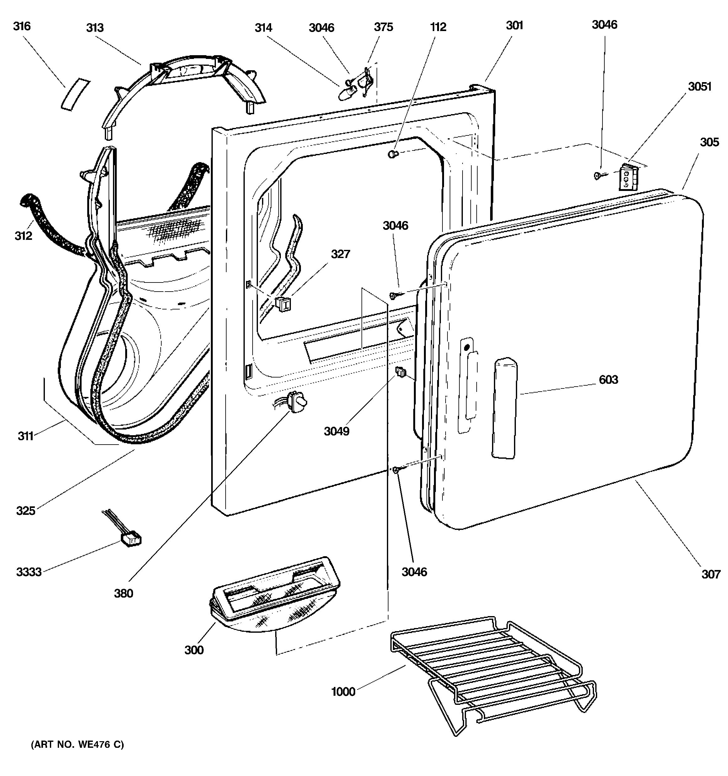 Front panel & door