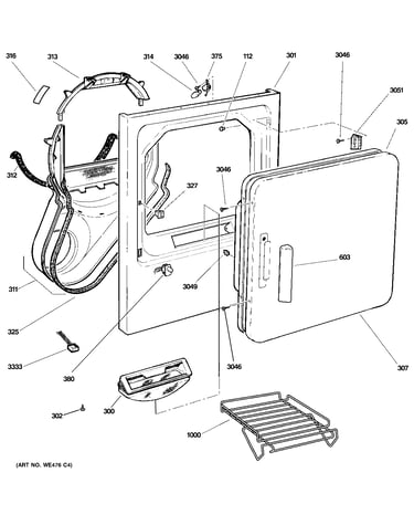 Front panel & door