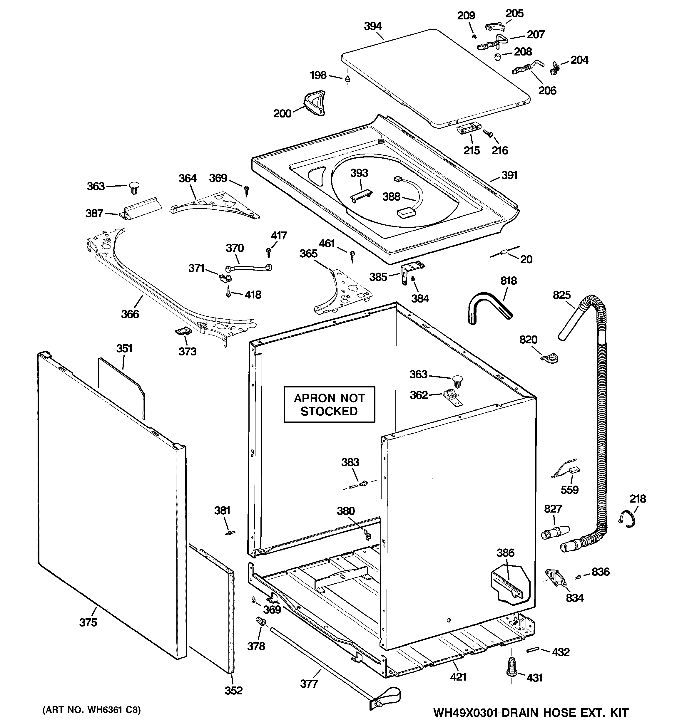 Cabinet, cover & front panel