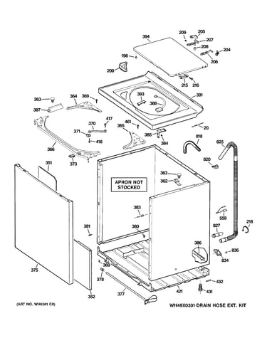 Cabinet, cover & front panel