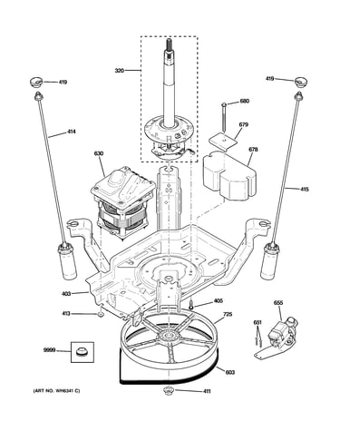 Suspension, pump & drive components