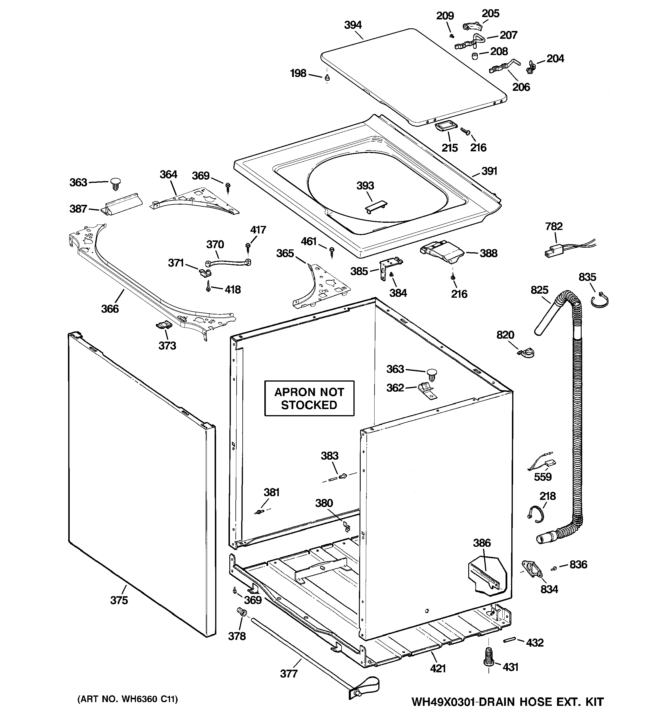 Cabinet, cover & front panel