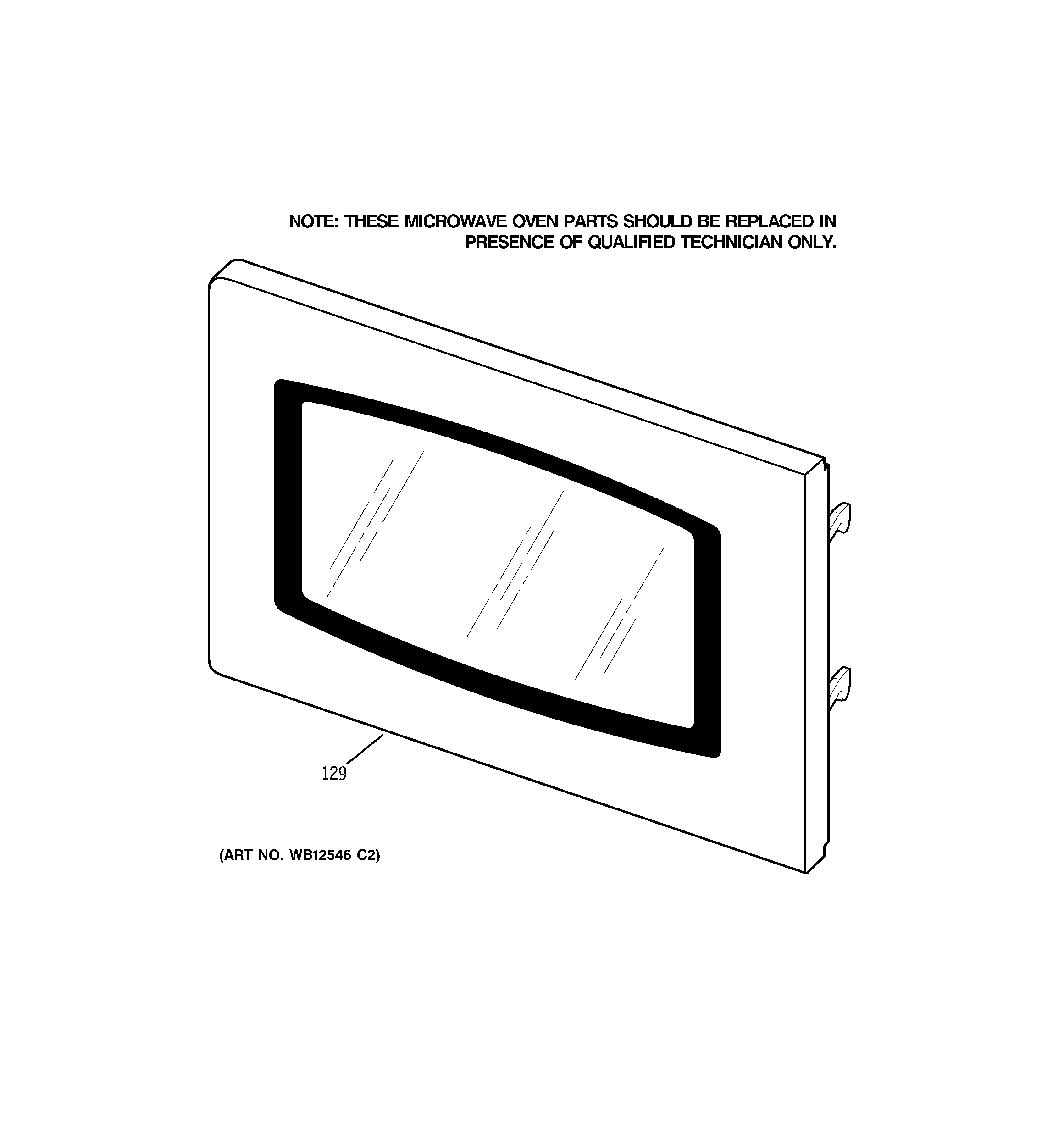 Microwave door