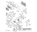GE AJCH10ACCM3 cabinet & components diagram