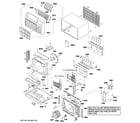 GE AJCS10DCCM3 cabinet & components diagram