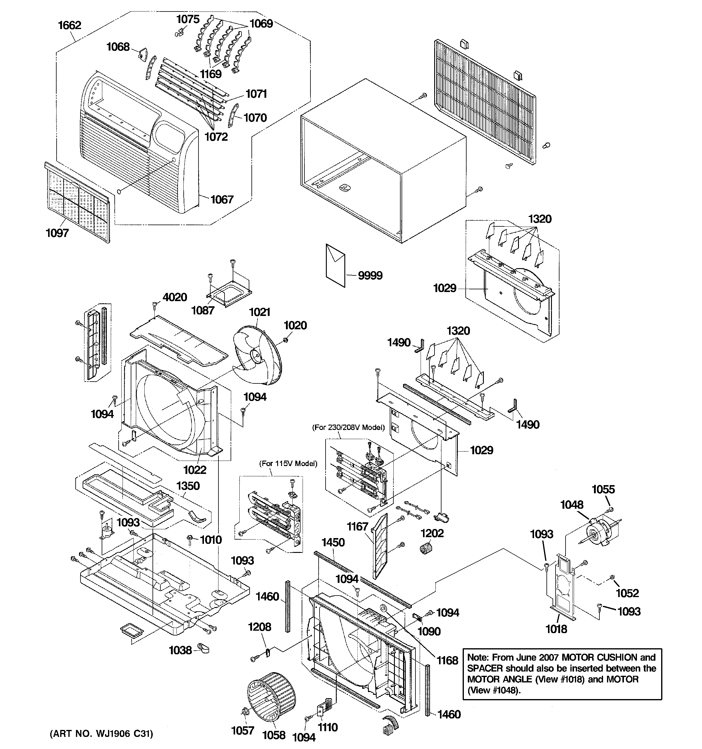 Cabinet & components