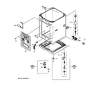 GE WSLP1100H0WW cabinet & case diagram