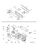 Backsplash, blower & motor assembly