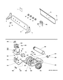 Backsplash, blower & motor assembly
