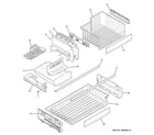 GE PFCS1NFXASS freezer shelves diagram