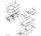 GE PFCS1NFXASS fresh food shelves diagram