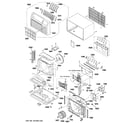 GE AJCQ06LCCM2 cabinet & components diagram