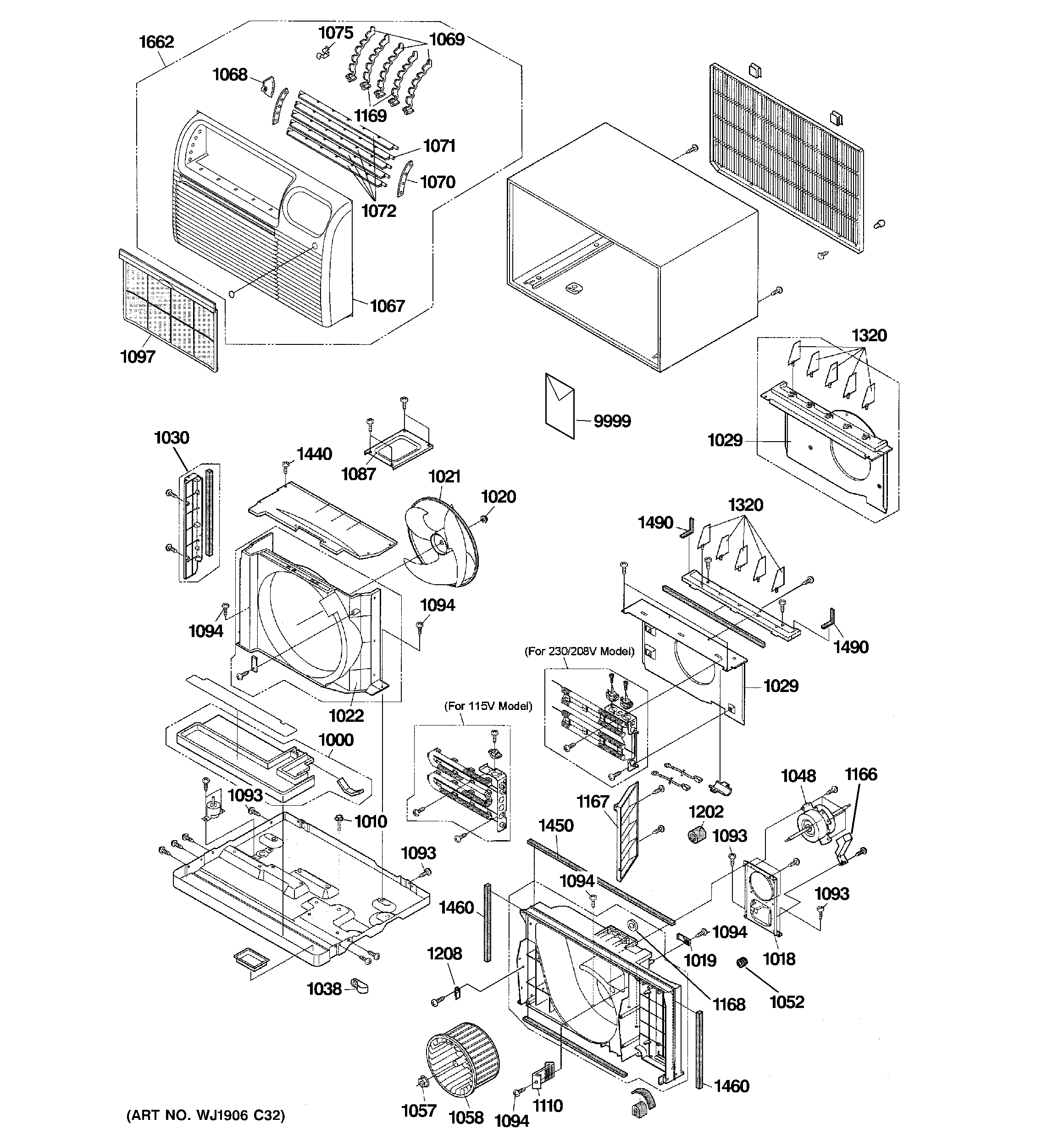 Cabinet & components