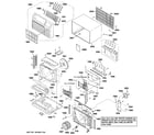 GE AJES10DSCM3 cabinet & components diagram