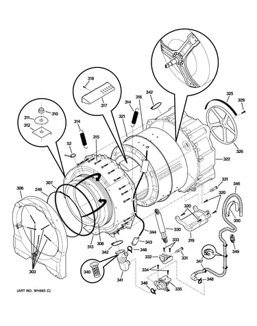 Tub & motor