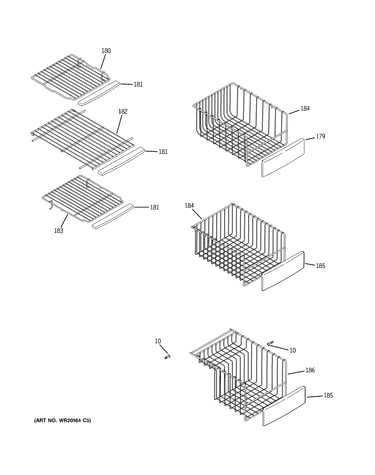 Freezer shelves