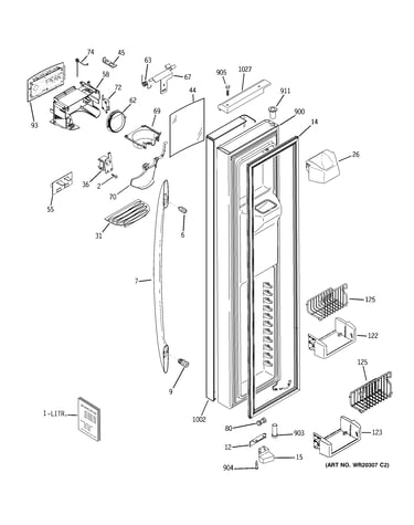 Freezer door
