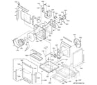 GE AZ75W09DACM1 motor, heater & base pan parts diagram