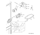 GE PFSS5PJXASS fresh food section diagram