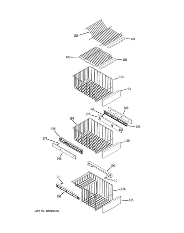 Freezer shelves