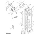 GE GSE20JEWGFWW freezer door diagram