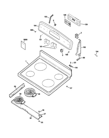 Control panel & cooktop