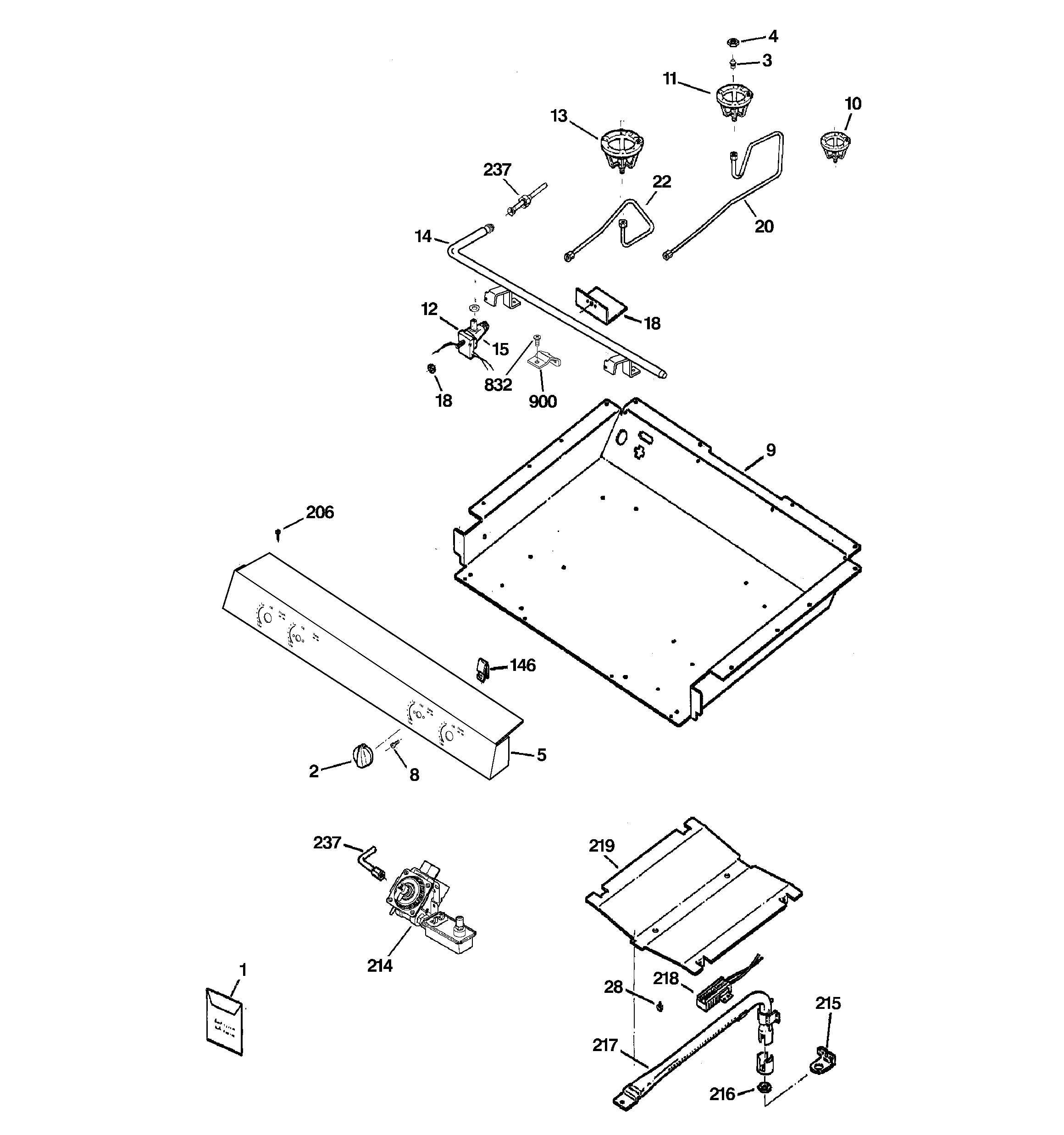 Gas & burner parts