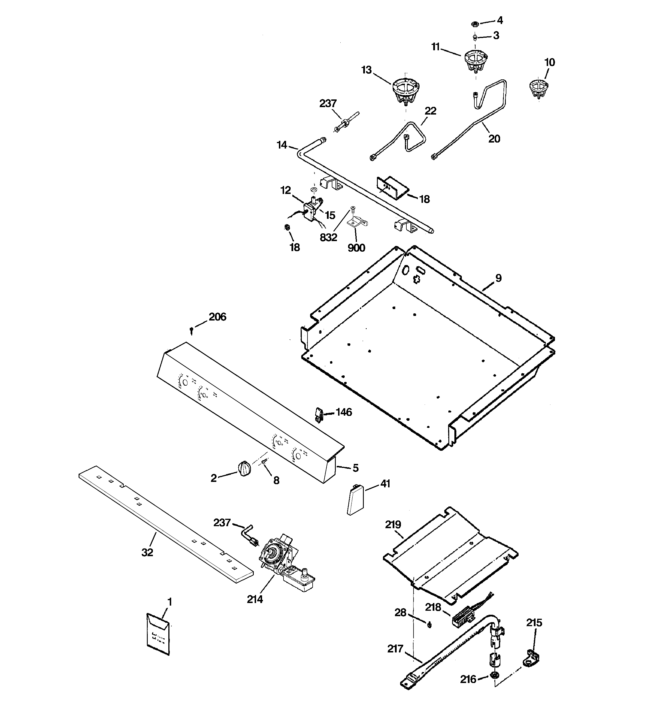 Gas & burner parts
