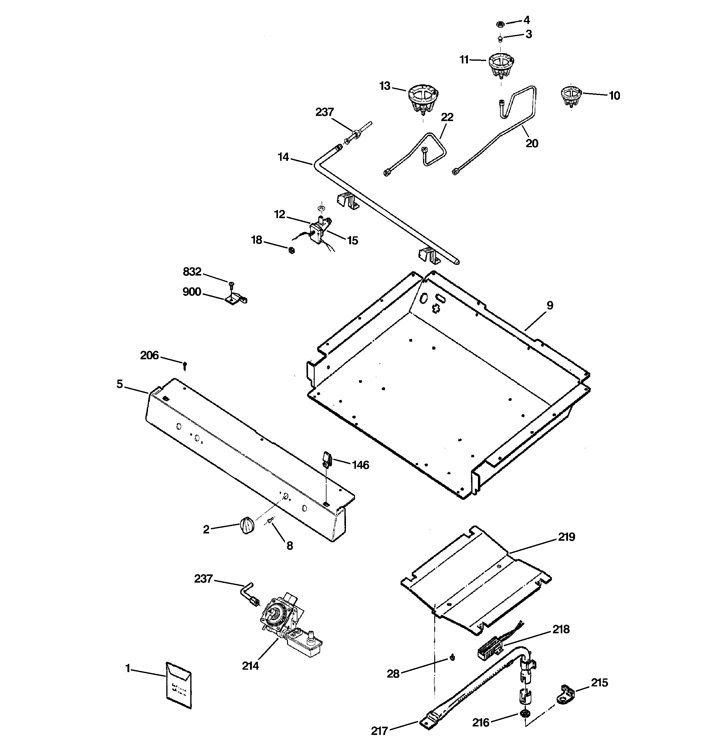Gas & burner parts