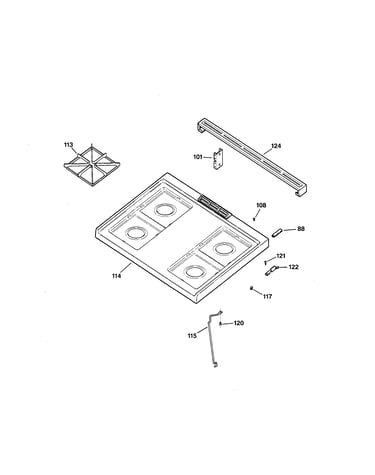 Control panel & cooktop