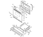 GE JGSS05DEM2BB door & drawer parts diagram