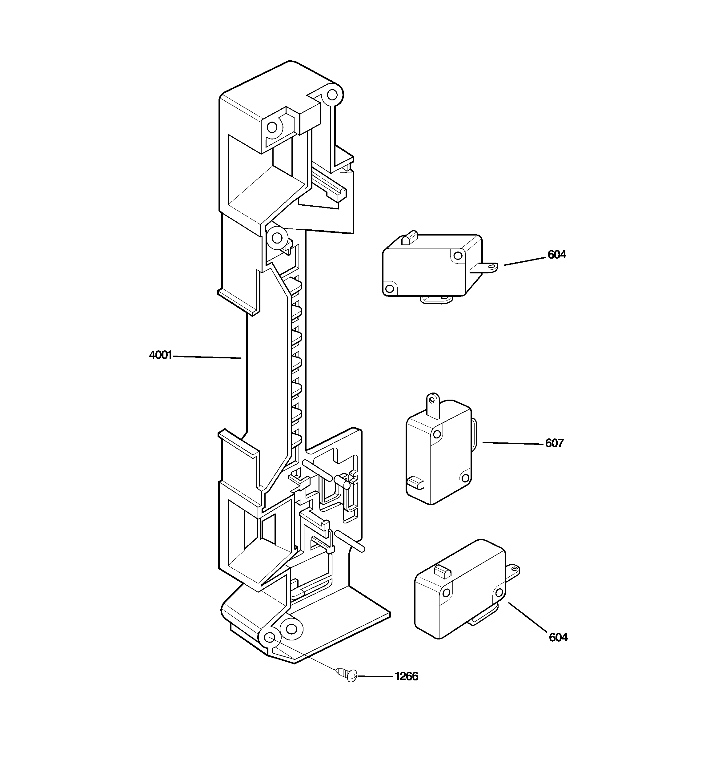 Latch board parts