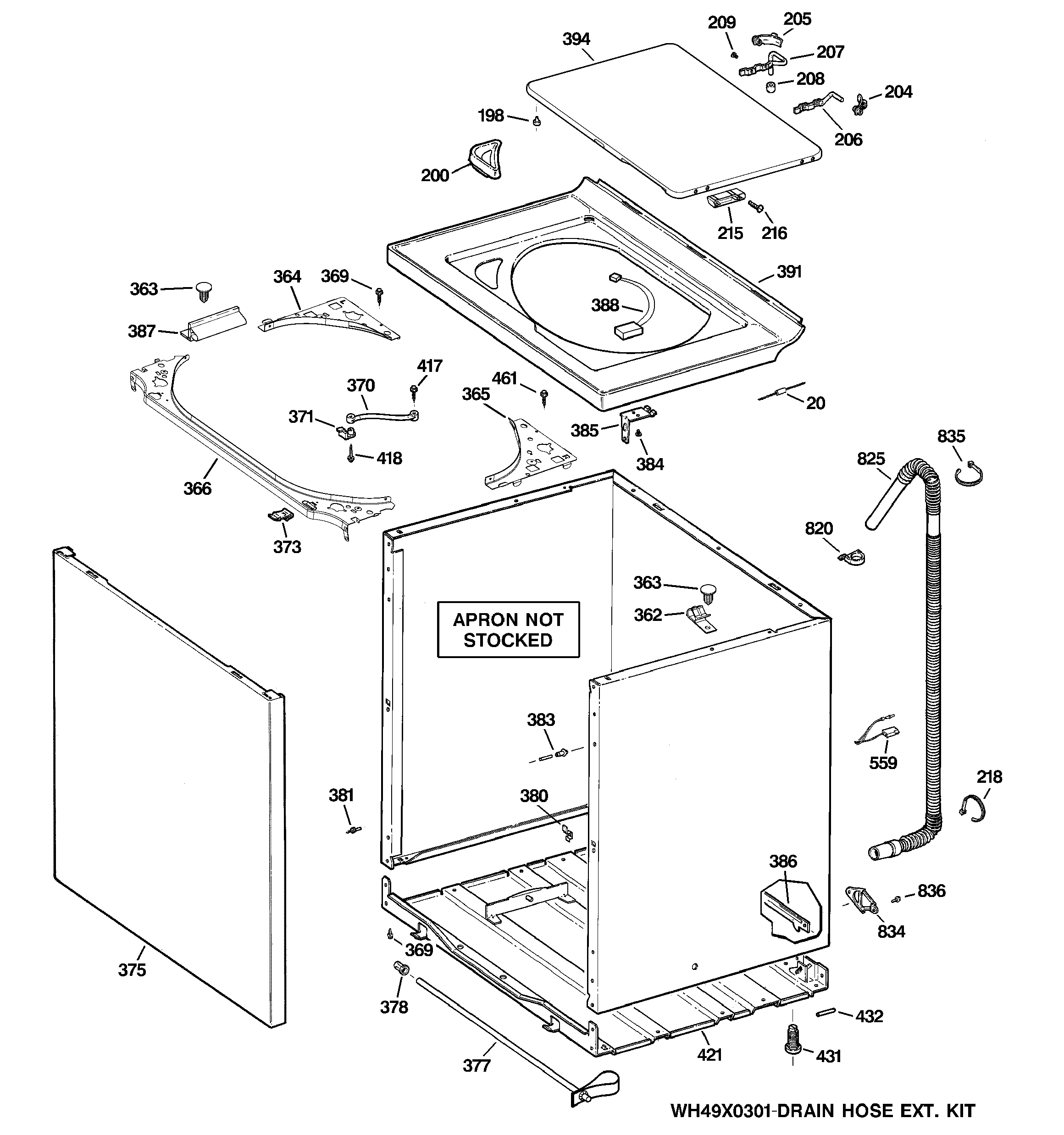 Cabinet, cover & front panel