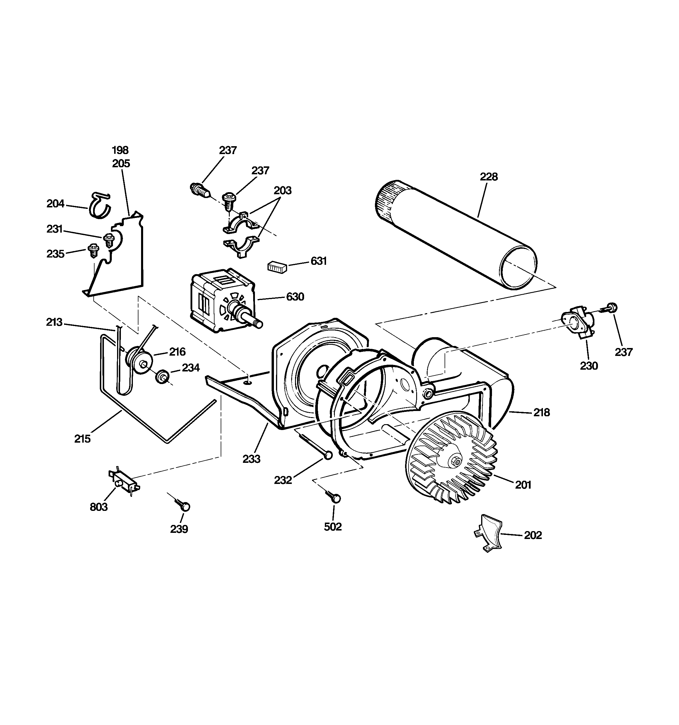 Blower & drive assembly