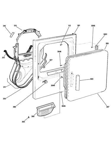Front panel & door